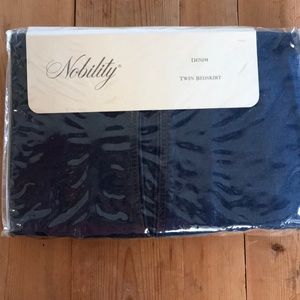 Nobility Denim Twin Bedskirt